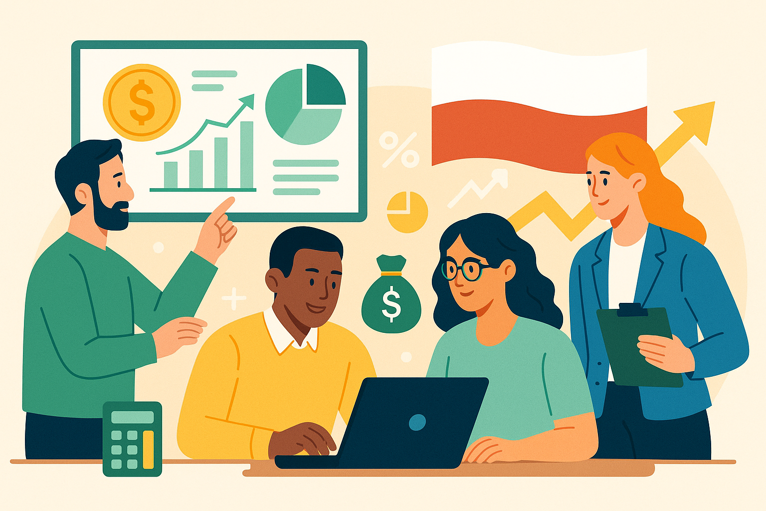 Команда обсуждает проект
